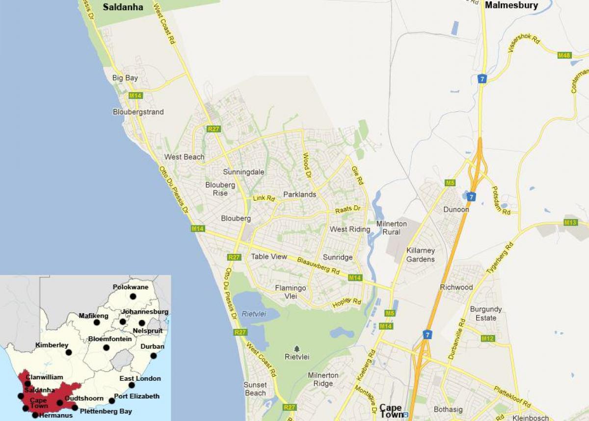 地図blouberg