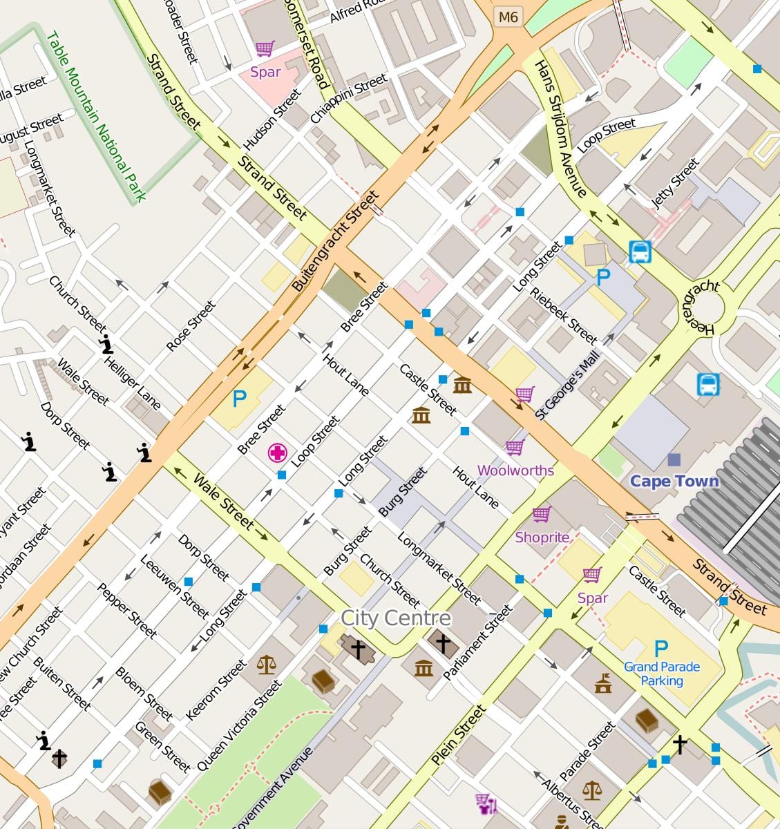 地図breeトケープタウン