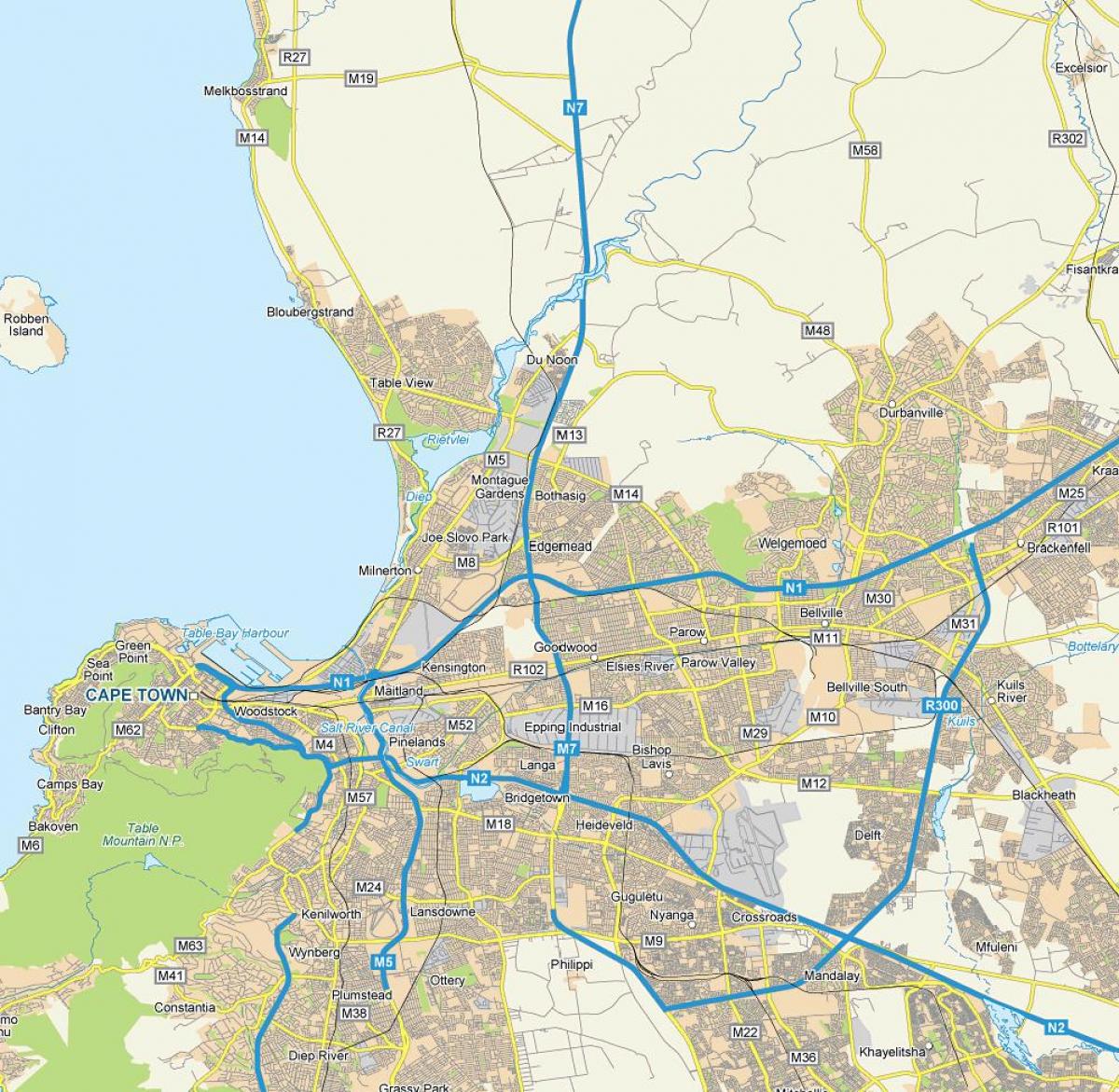 地図edgemeadケープタウン