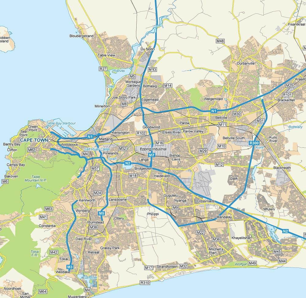 地図eppingケープタウン