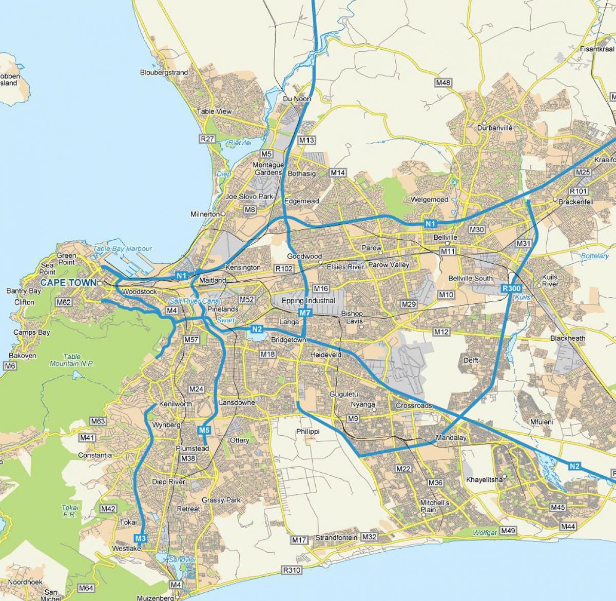 地図eppingケープタウン