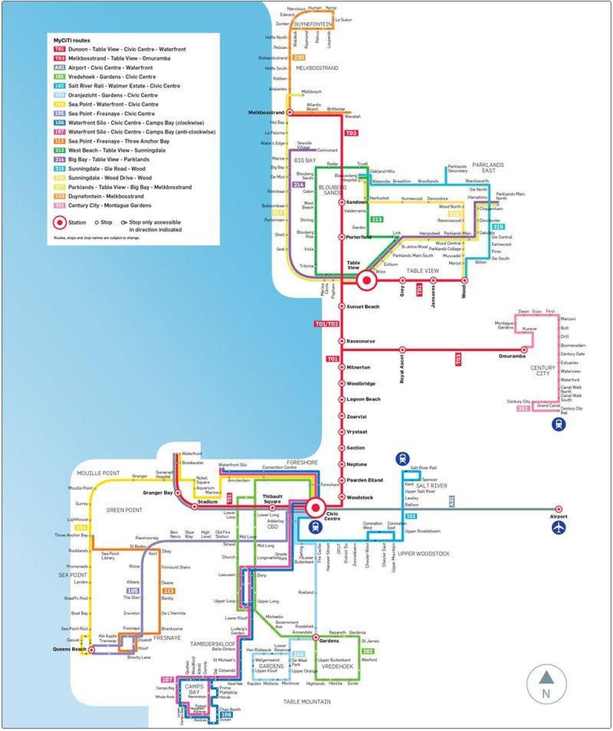 mycitiバス路線図