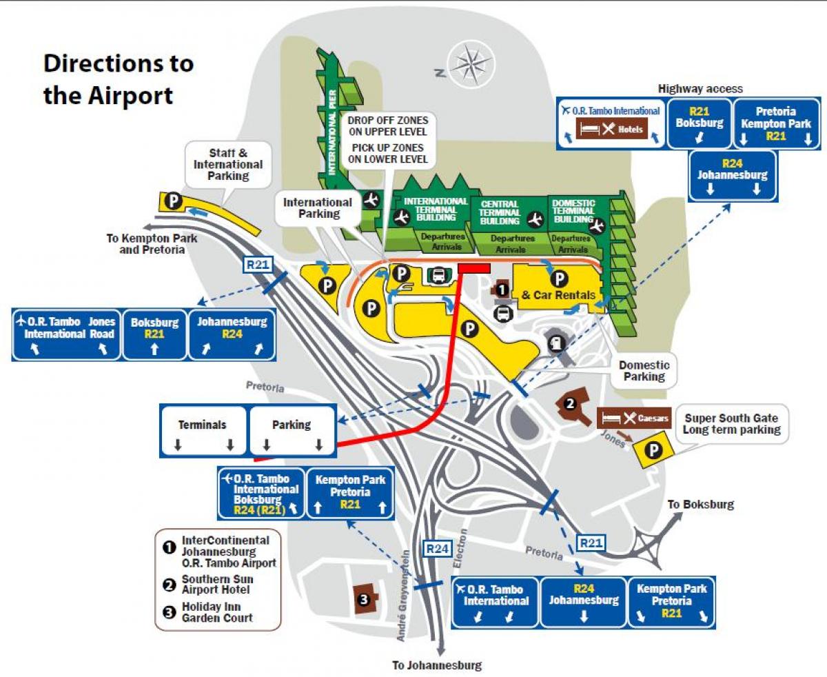 地図orタンボエアポート駐車場