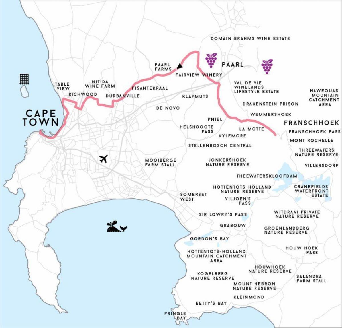 地図richwoodケープタウン 