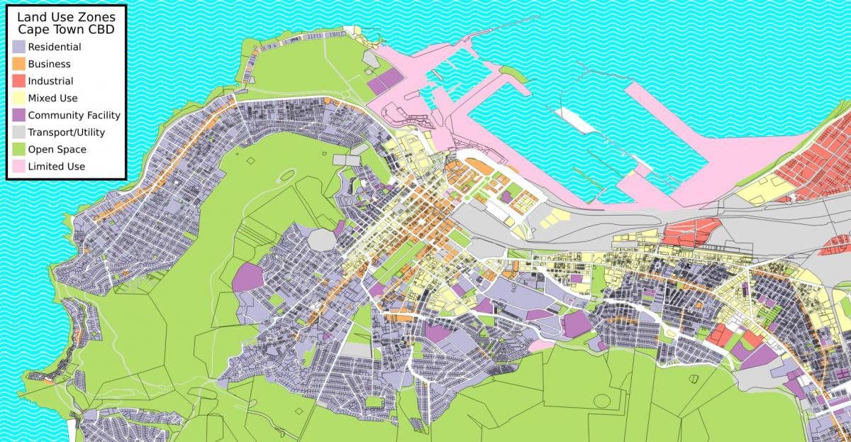 cbdケープタウンの地図