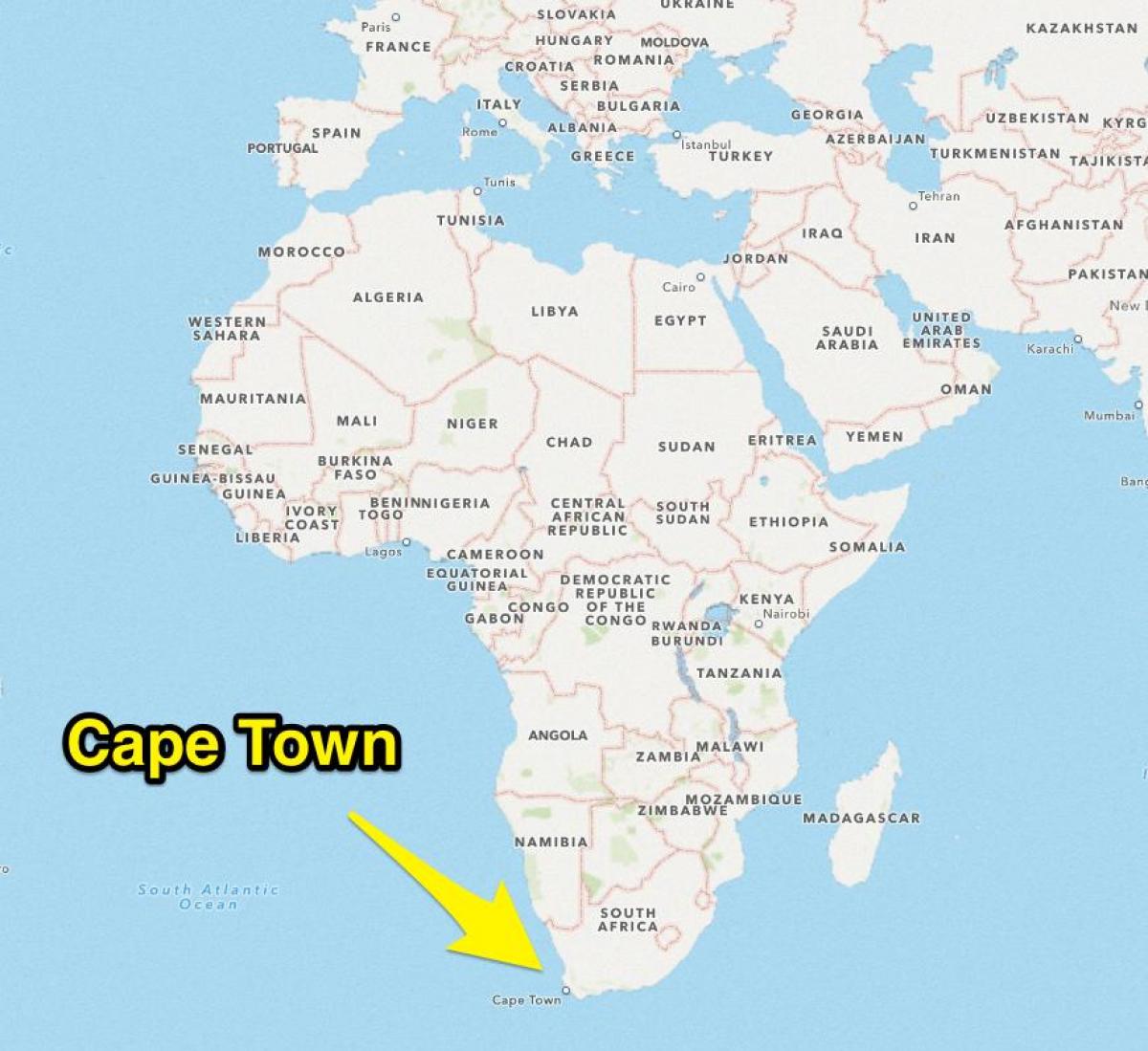 ケープタウン市内地図は南アフリカ