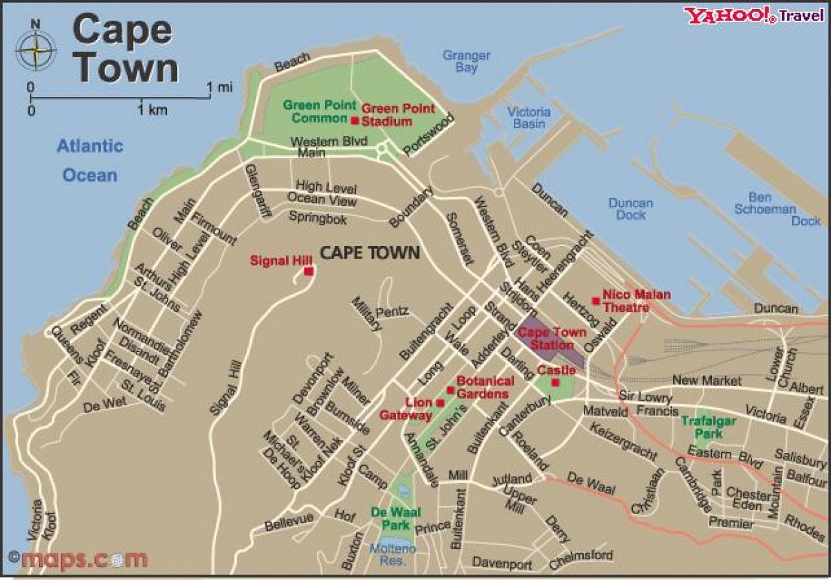 市のケープタウン地図ビューア