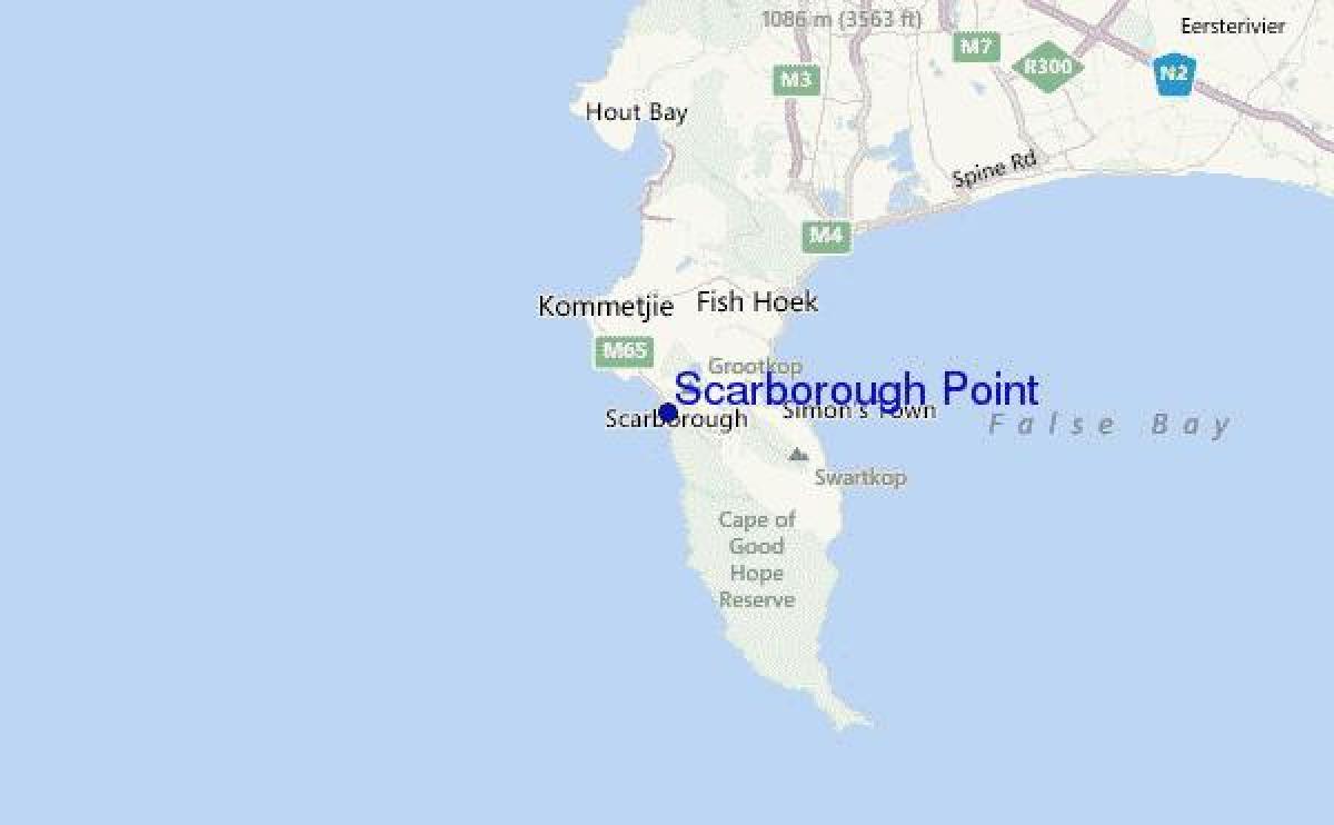 地図のスカボローケープタウン