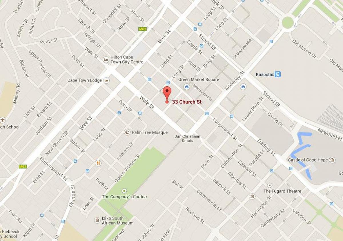 地図church streetケープタウン 