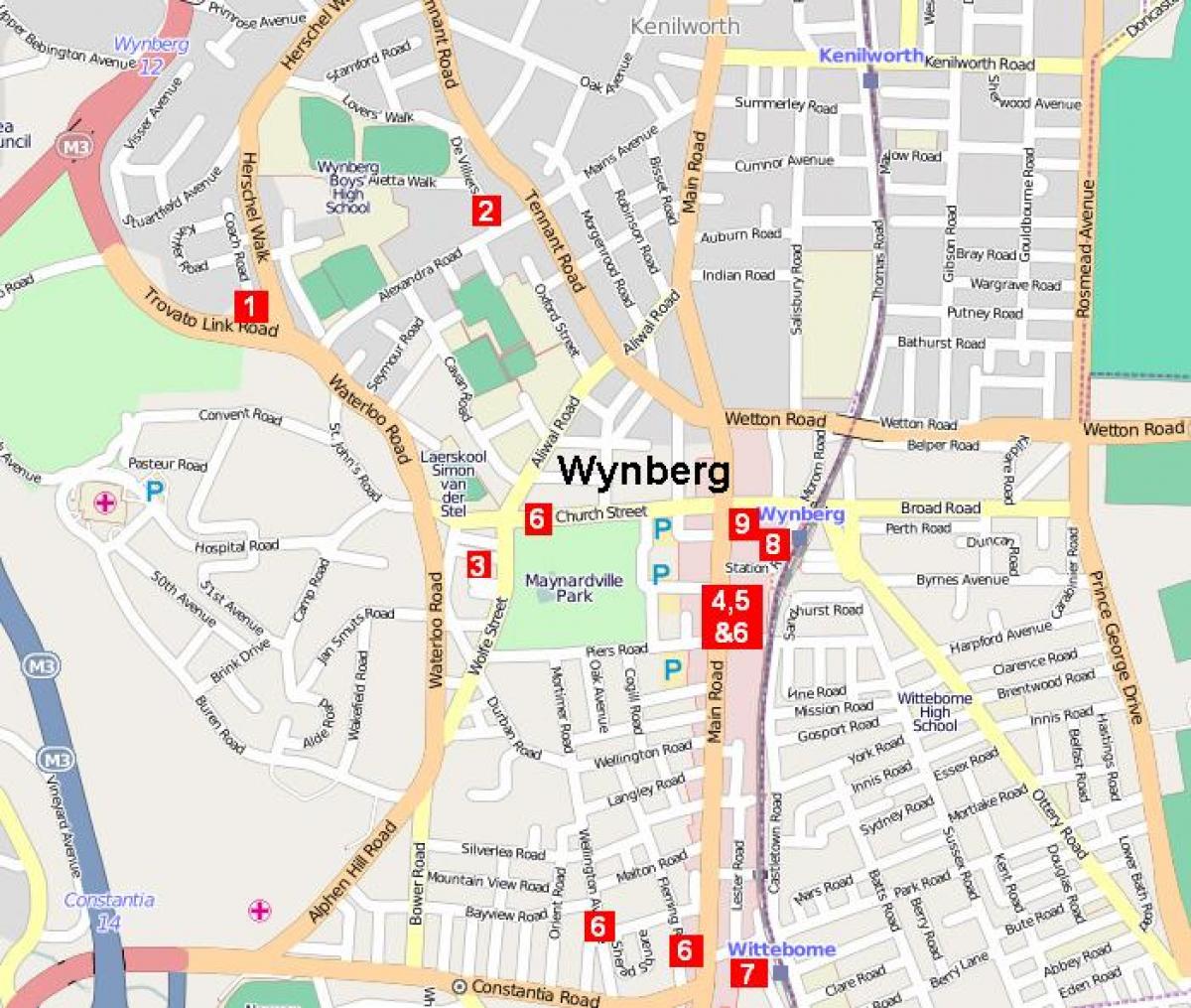  地図wynbergケープタウン