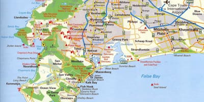 地図のケープタウン