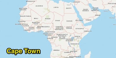 ケープタウン市内地図は南アフリカ