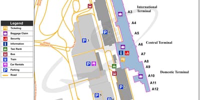 ケープタウン国際空港地図
