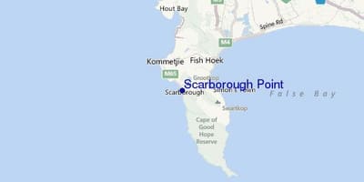 地図のスカボローケープタウン