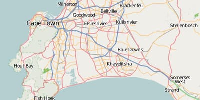 地図の素線西ケープ