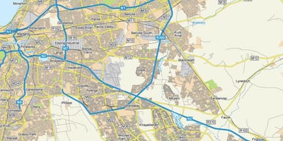 地図のデルフトケープタウン