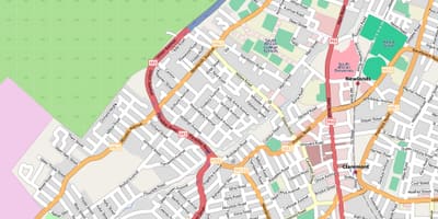 地図のニューランズケープタウン