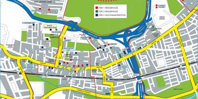 地図の南アフリカのケープタウン大学