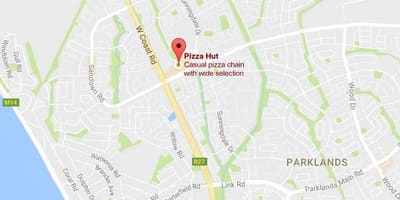 地図のサニングデーケープタウン