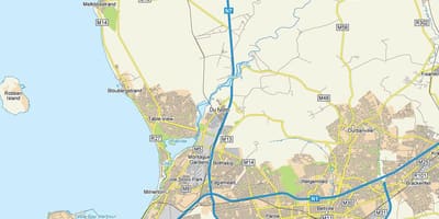 地図dunoonケープタウン