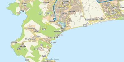 地図muizenbergケープタウン