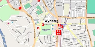  地図wynbergケープタウン
