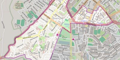 地図の庭園はケープタウン