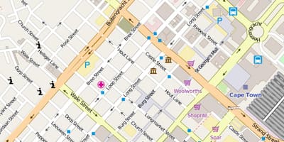 ケープタウンセンター地図