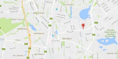 地図bergvlietケープタウン