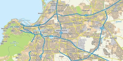 地図eppingケープタウン
