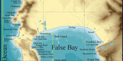 地図falseベイケープタウン