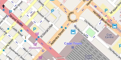 地図heerengrachtトケープタウン