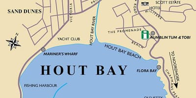 地図hout bay地図はケープタウン