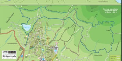 Kirstenbosch植物園の地図