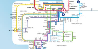 ケープタウンバス地図