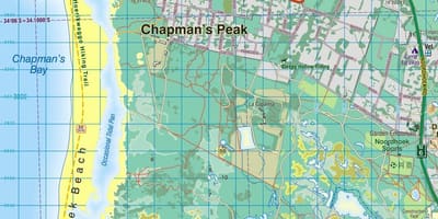 地図noordhoekケープタウン