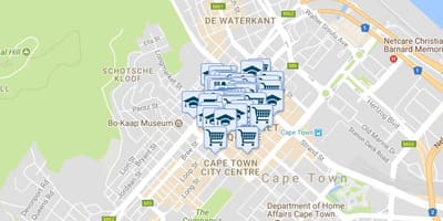 地図shortmarketトケープタウン