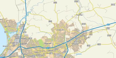 地図uitzicht durbanville